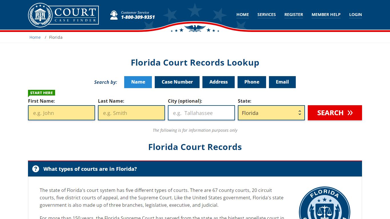 Florida Court Records Lookup - FL Court Case Search